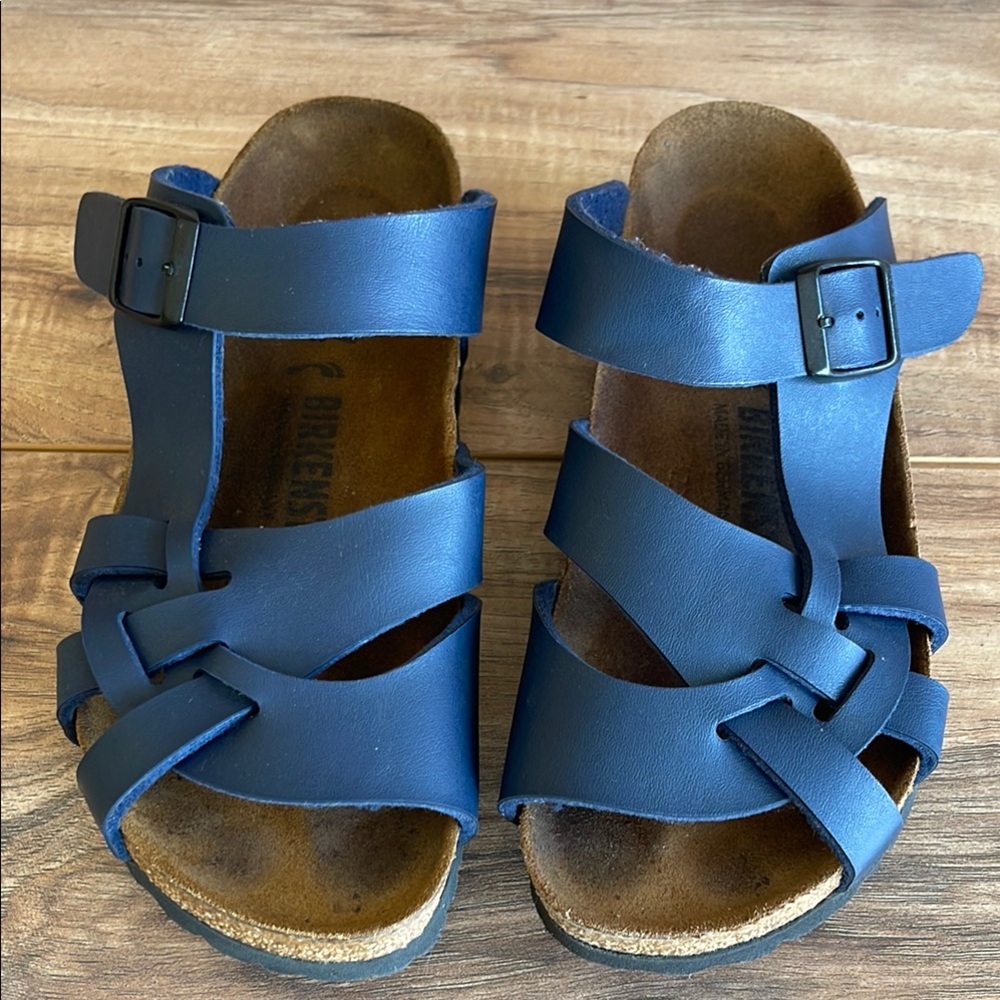 Pre-owned Birkenstock Blue Sandals good condition L 6 M 4